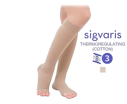 Компрессионные гольфы Sigvaris Essential Thermoregulating (Хлопок), класс компрессии 3, серия CХ3, открытый мысок купить в интернет-магазине ортопедических изделий Ортовен Компрессионные гольфы Sigvaris Essential Thermoregulating (Хлопок), класс компрессии 3, серия CХ3, открытый мысок
