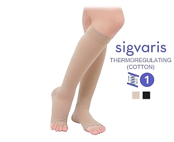 Компрессионные гольфы Sigvaris Essential Thermoregulating (Хлопок), класс компрессии 1, серия CO1, открытый мысоккупить в интернет-магазине ортопедических изделий Ортовен Компрессионные гольфы Sigvaris Essential Thermoregulating (Хлопок), класс компрессии 1, серия CO1, открытый мысок