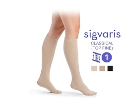 Компрессионные гольфы Sigvaris Essential Classical (Топ Файн), класс компрессии 1, серия TFS1, закрытый мысоккупить в интернет-магазине ортопедических изделий Ортовен Компрессионные гольфы Sigvaris Essential Classical (Топ Файн), класс компрессии 1, серия TFS1, закрытый мысок