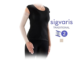 Рукав без перчатки на резинке Sigvaris Traditional (каучук), серия 503, класс компрессии 2