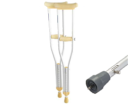 Костыли подмышечные, регулируемые c мягким валиком и УПС