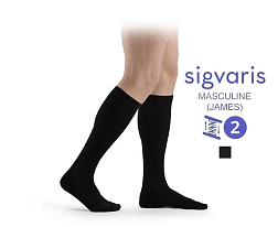 Компрессионные гольфы мужские Sigvaris Active Masculine (James), класс компрессии 2, закрытый мысок