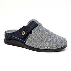 Тапочки женские Evalli 8577 Серо-синиекупить в интернет-магазине ортопедических изделий Ортовен Тапочки женские Evalli 8577 Серо-синие